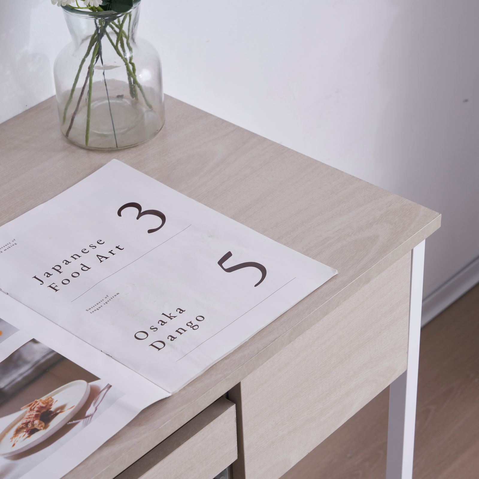 数量限定セール」 【新品登場】【木目調ホワイト】パソコンデスク