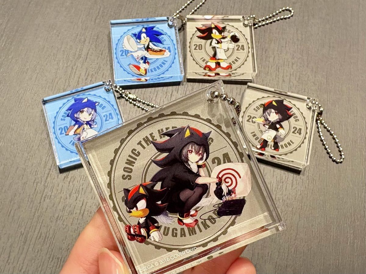 4つまとめ売り 超学生グッズ アクキー ちゃんげろソニック2021 4つ