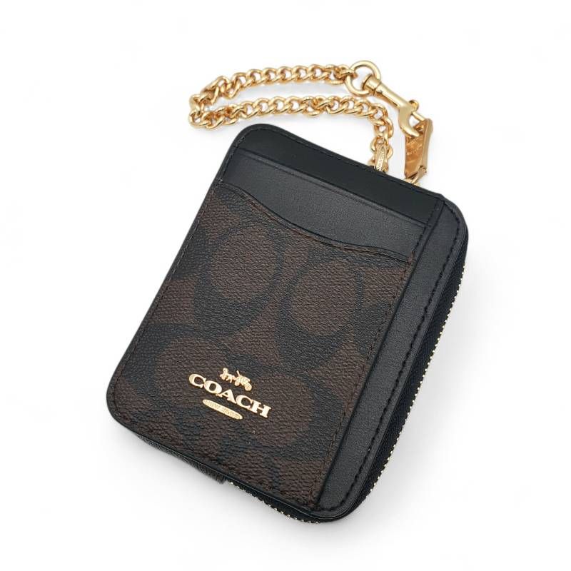美品 COACH コーチ カードケース コインケース パスケース 