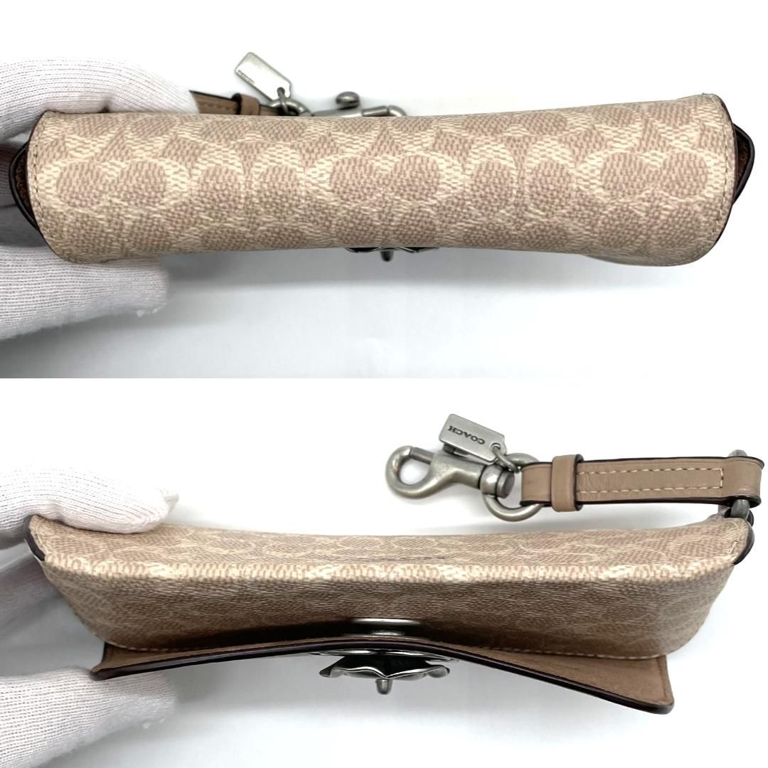 コーチ COACH メガネケース サングラスケース ベージュ シグネチャー