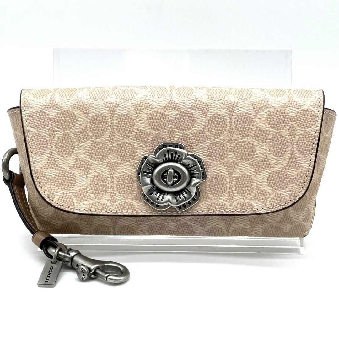 コーチ COACH メガネケース サングラスケース ベージュ シグネチャー