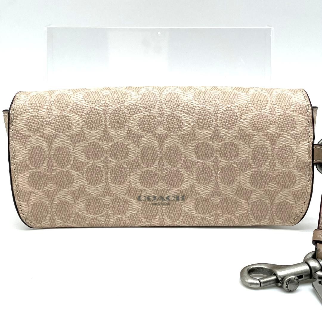 コーチ COACH メガネケース サングラスケース ベージュ シグネチャー