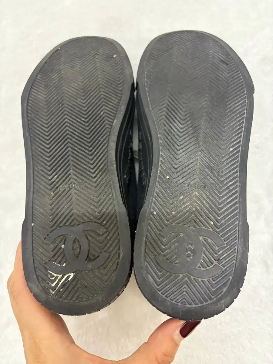  シャネル ブラック スニーカー 37 フラットシューズ バレエシューズ パンプス