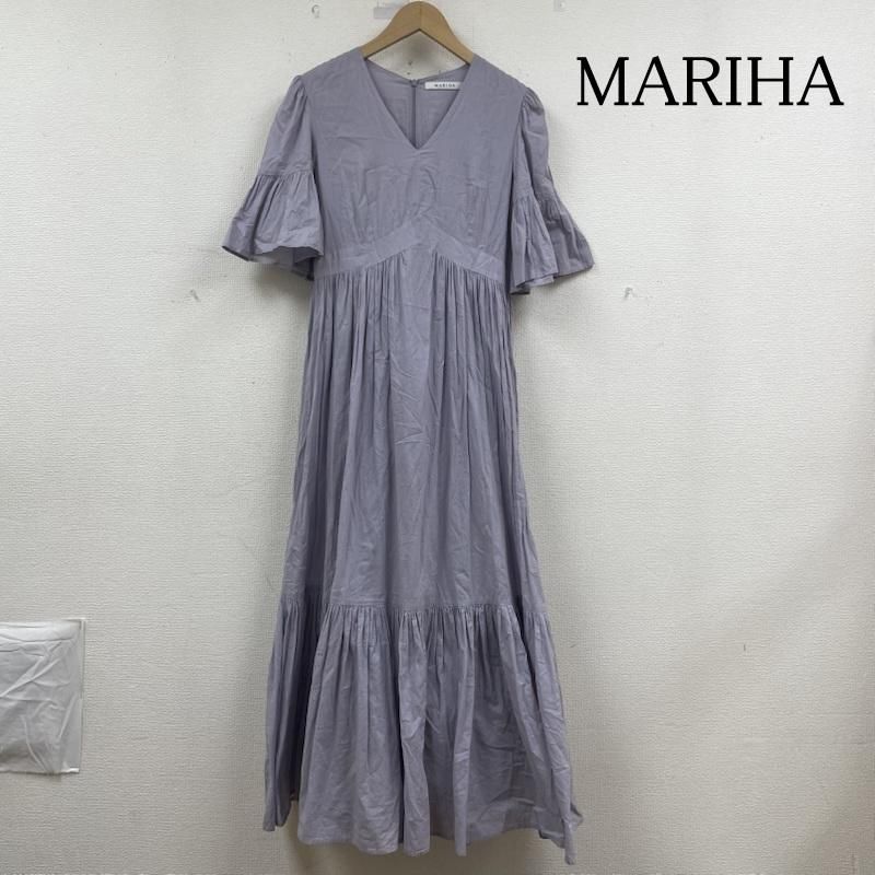 マリハ NOBLEカラー別注 すずらんのドレス マキシ フレア ロング