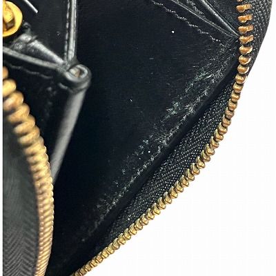 【中古】バーバリー BURBERRY エルモア ラウンド レザー ウォレット ELMORE ROUND LEATHER WALLET 財布 黒 ブラック バーバリー BURBERRY エルモア ラウンド レザー ウォレット ELMORE