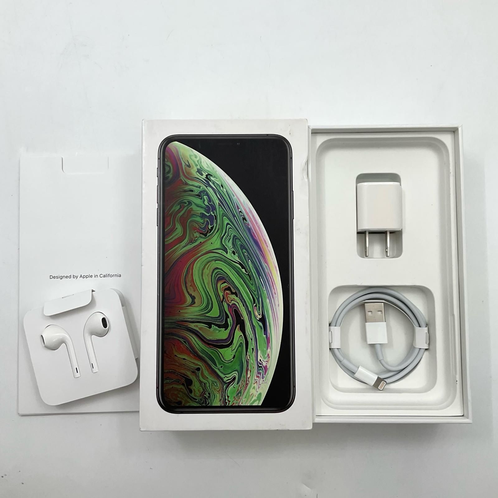 iPhone XS Max 256GB スペースグレイ docomo SIMフリー 白ロム 動作