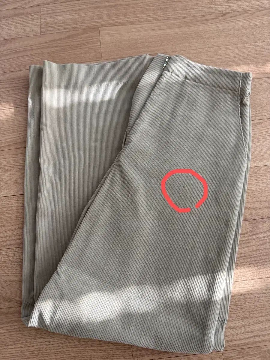  MOIA コーデュロイ ボタン パンツ ミスト ライム スモール チノパン パンツ