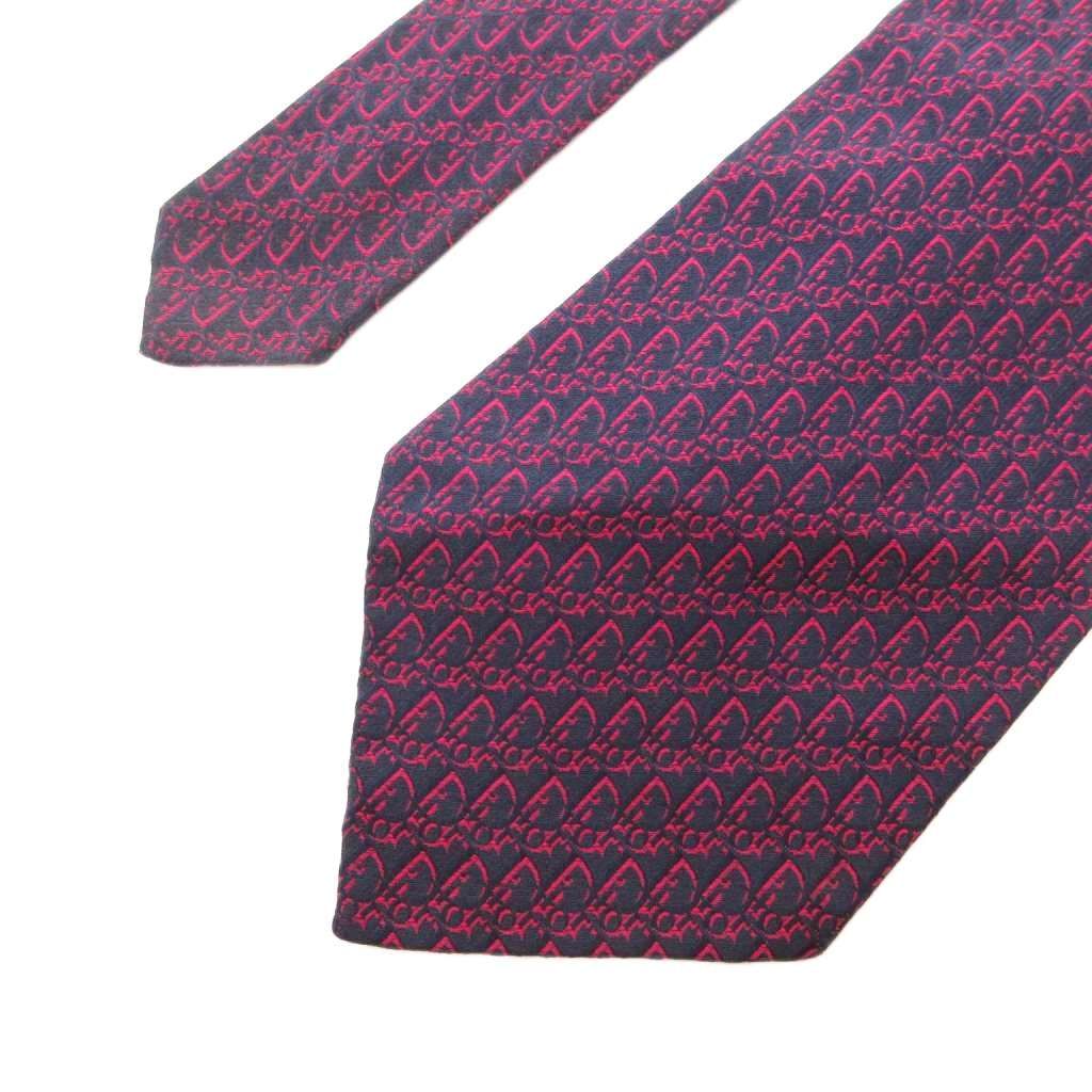 クリスチャンディオール Christian Dior ネクタイ ワイドタイ 総柄