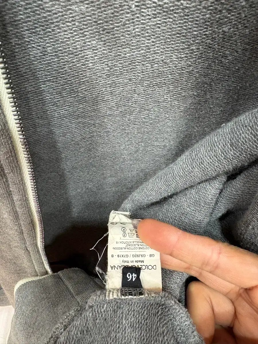 Dolce&Gabbana ドルチェ＆ガッバーナ グレー ジップアップ ジャケット