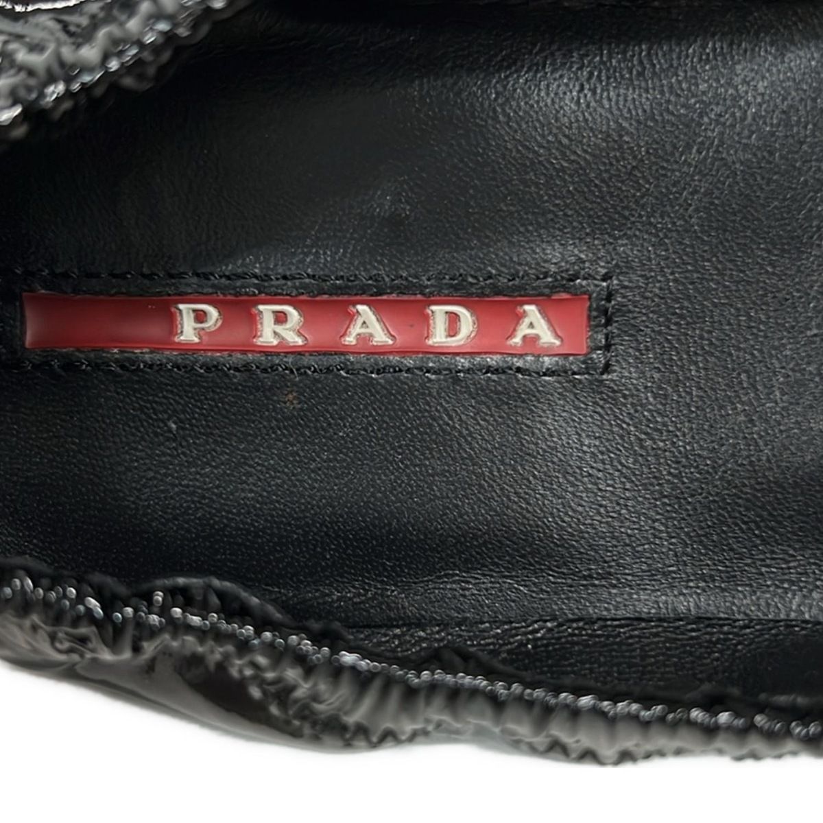 PRADA SPORT(プラダスポーツ) フラットシューズ 36 レディース - 黒