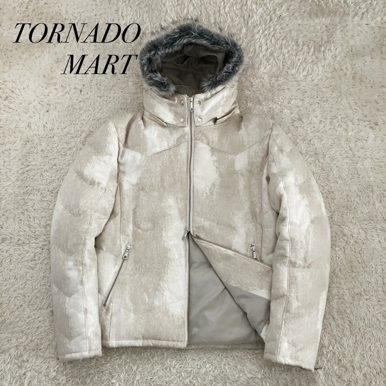 未使用級！TORNADO MART トルネードマート マイクロスエードダウン