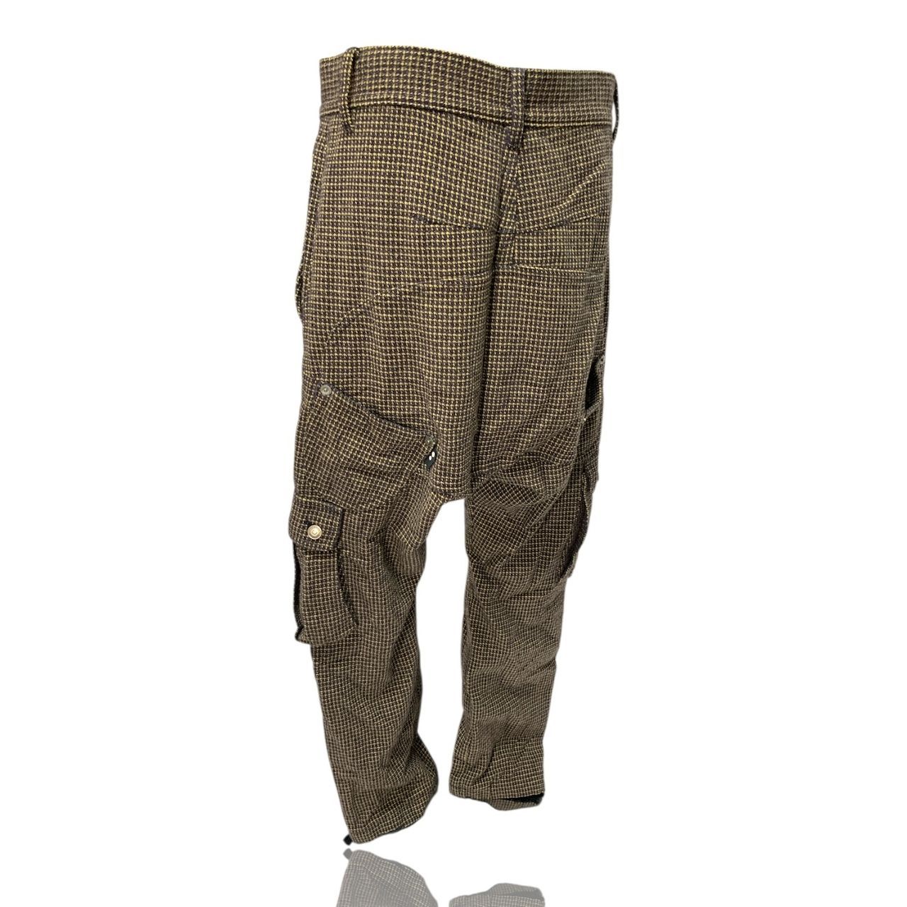 Mercibeaucoup Houndstooth Sarouel Cargo Pants 関連イメージワード サルエル カーゴパンツ 千鳥柄 裾 ドローコード リックオウエンス Engineered Garments エンジニアードガーメンツ