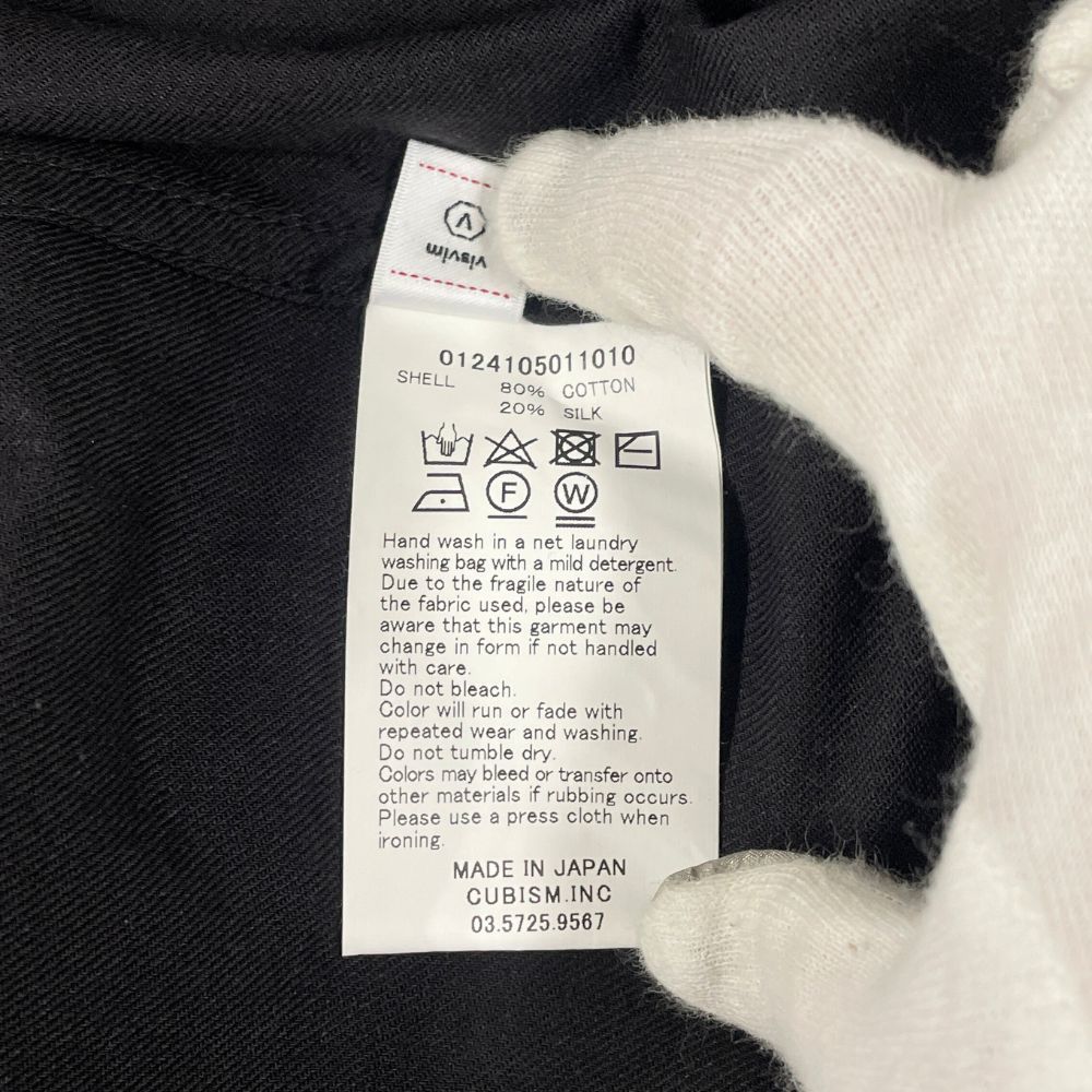 VISVIM ビズビム 品番 0124105011010 KEESEY G.S. SHIRT S/S  シルク 半袖シャツ ブラック サイズ2 正規品 / 53094 VISVIM ビズビム 品番 0124105011010 KEESEY G.S. SHIRT S/S シルク