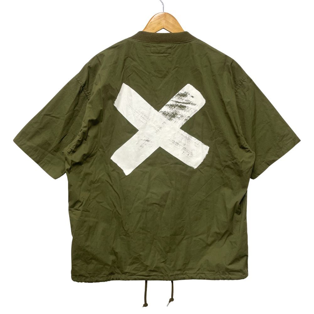 WTAPS ダブルタップス 24 SS SMOCK COTTON WEATHER スモック 半袖シャツ カーキ サイズ２ 53103