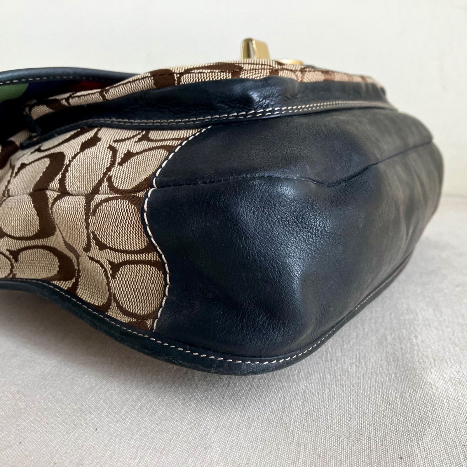Rare Coach 65th Limited Edition y2k Signature Legacy Turnlock Bag 