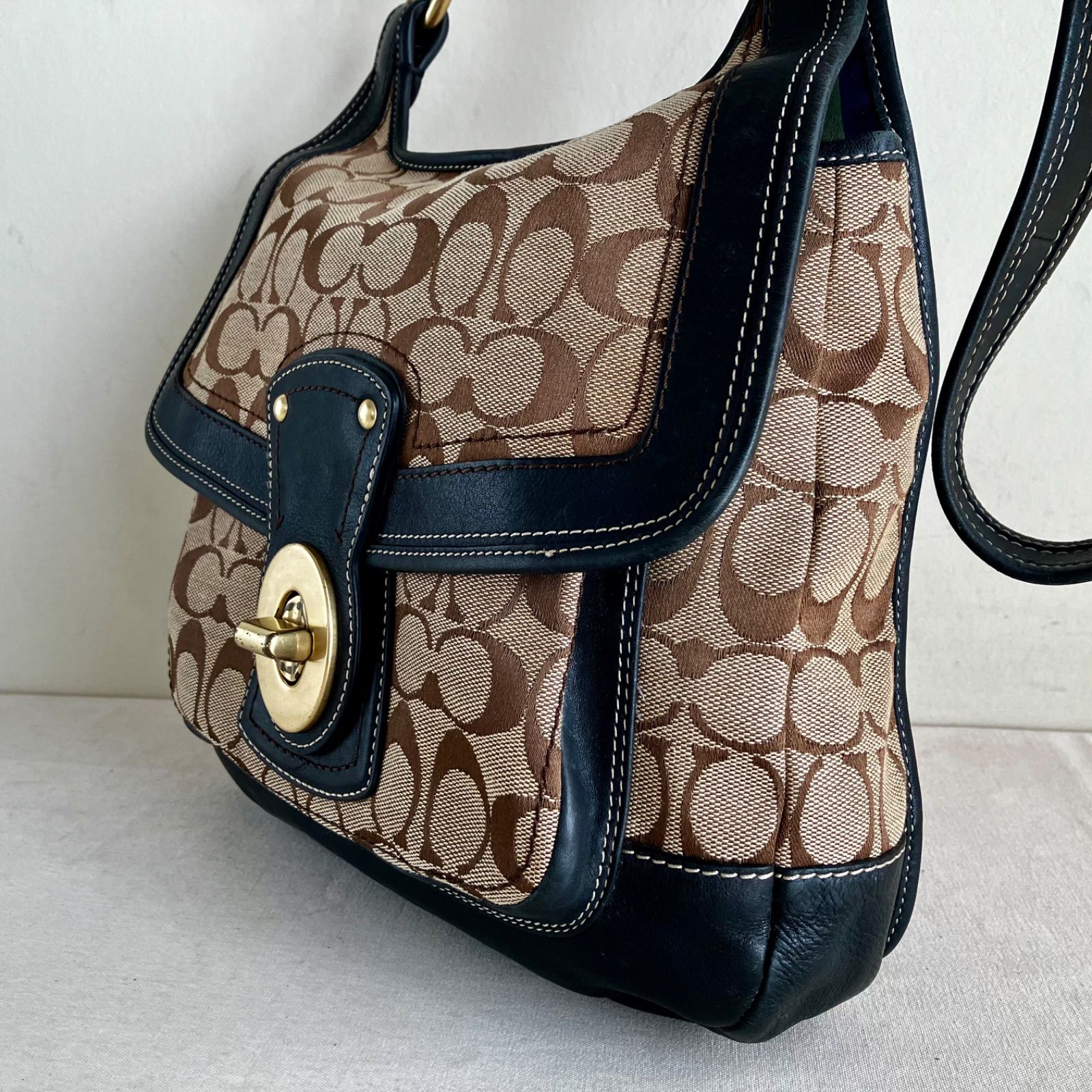 Rare Coach 65th Limited Edition y2k Signature Legacy Turnlock Bag 