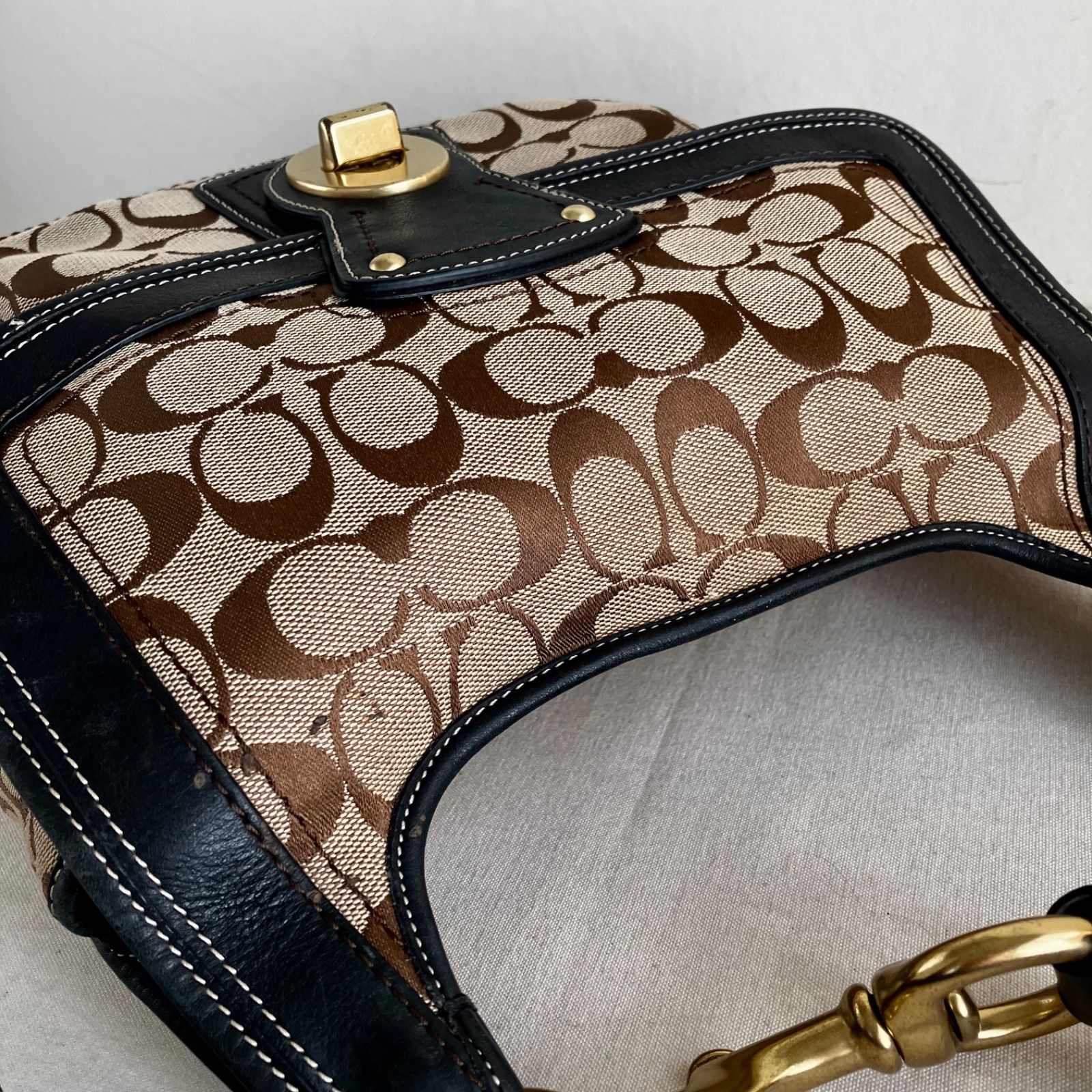 Rare Coach 65th Limited Edition y2k Signature Legacy Turnlock Bag 