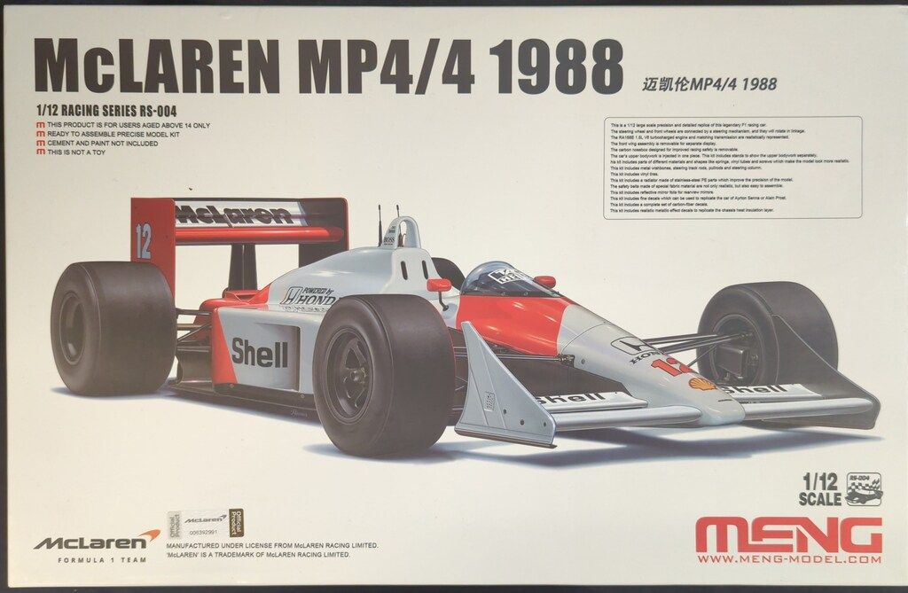  MENG MODEL 1 12 RACING SERIES マクラーレン MP 4 1988 RS 004 その他 自動車