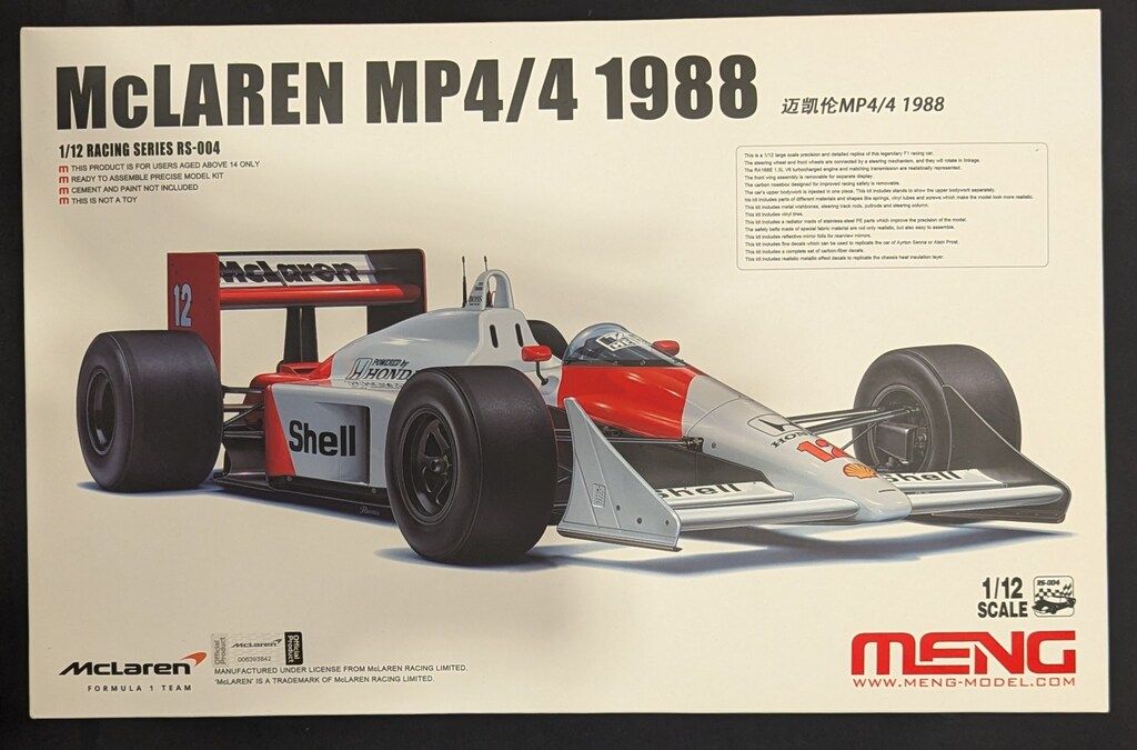 MENG MODEL 1 12 RACING SERIES マクラーレン MP 4 1988 RS 004