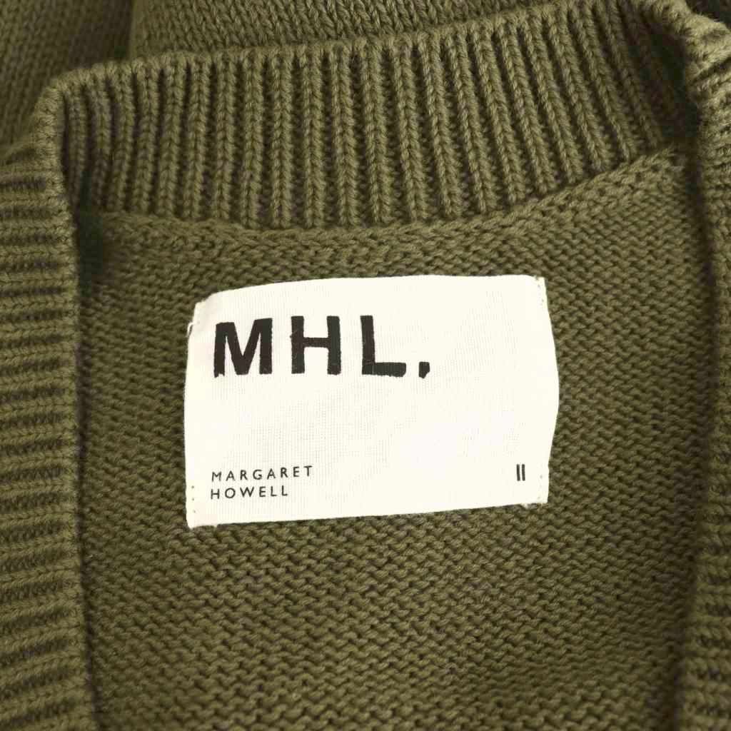 マーガレットハウエル MHL. ニットカーディガン コットン Vネック 2
