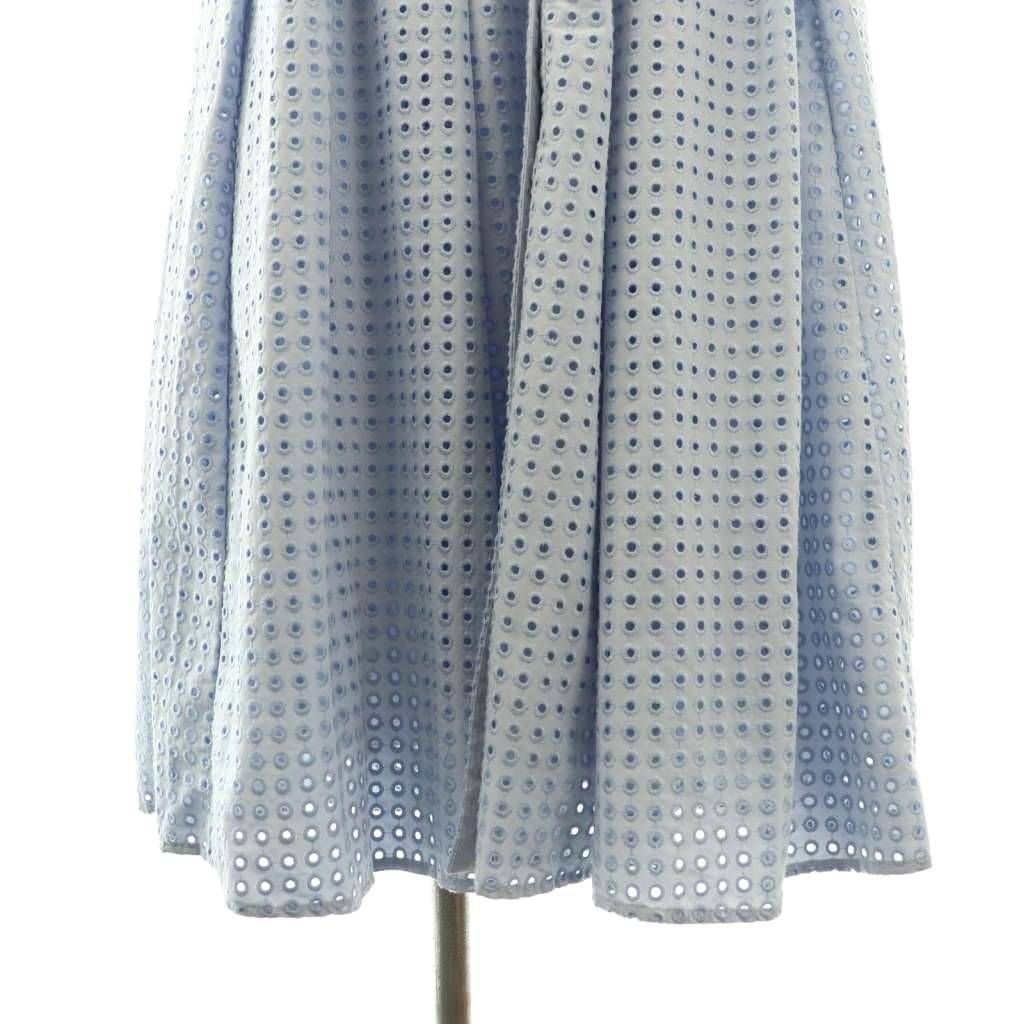 美品　セルフォード　サーキュラーエンブロイダリーワンピース　インディゴ　38 CELFORD]サーキュラーエンブロイダリーワンピース | KOBUNSHA SELECT