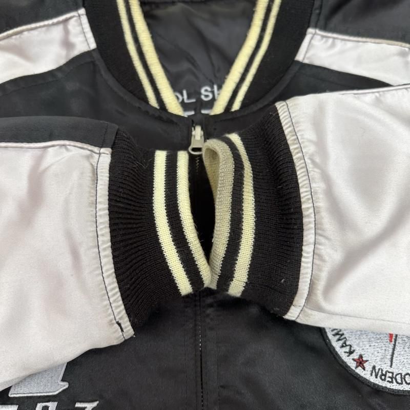 カミナリ カミナリモータース キルティング リバーシブル スカジャン