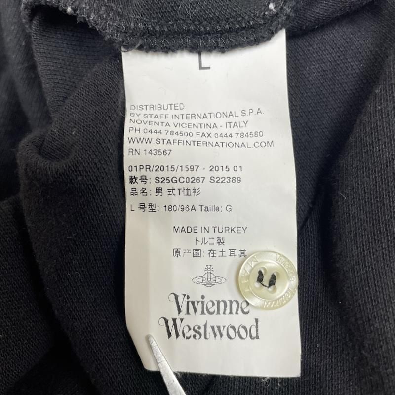 ヴィヴィアンウエストウッドマン 半袖 ポロシャツ オーブ ロゴ 刺繍