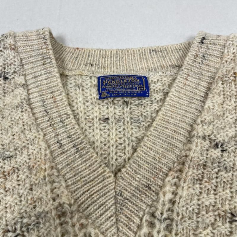 ペンドルトン 70s vintage ウール USA製 長袖 ニット セーター Vネック 