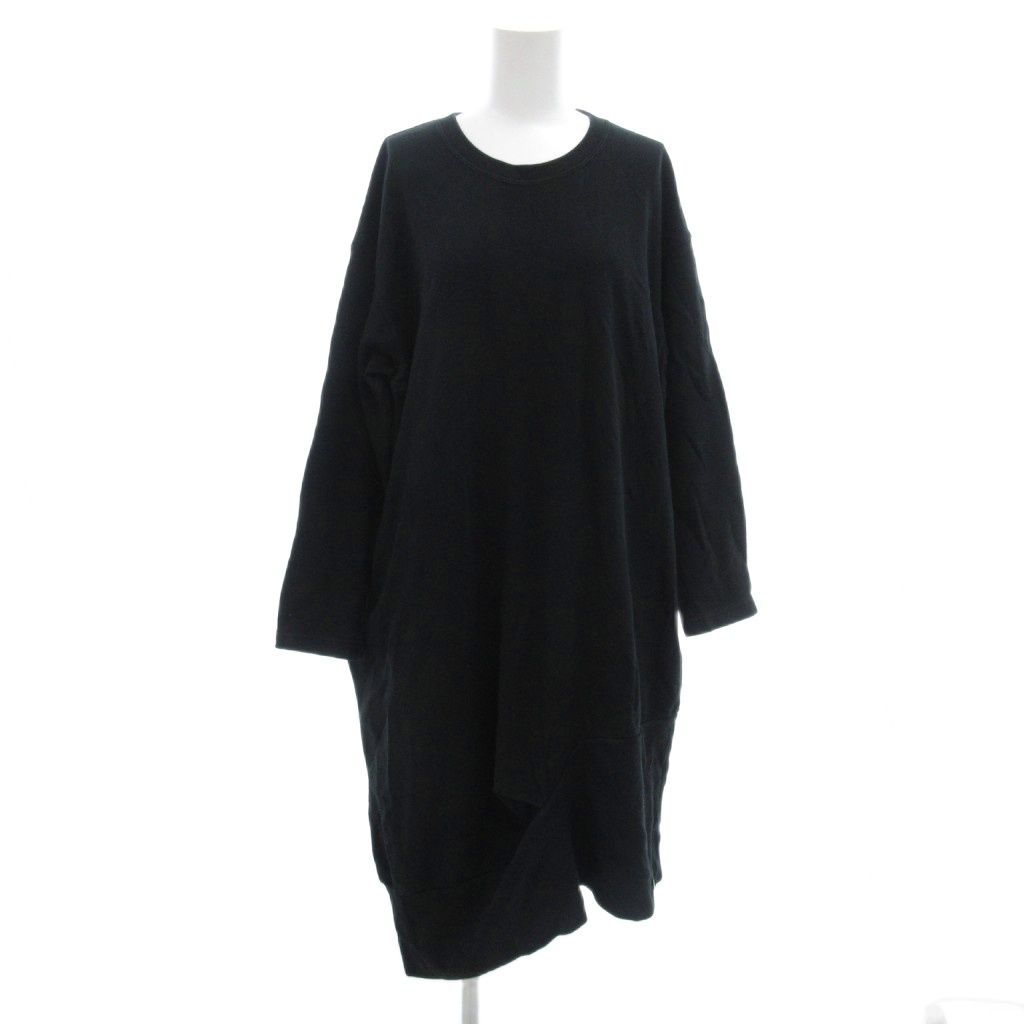 ズッカ zucca ワンピース ロング スウェット アシンメトリー M 黒