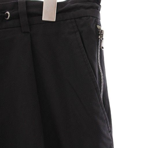 ジュンハシモト junhashimoto スラックスパンツ タック ジップフライ