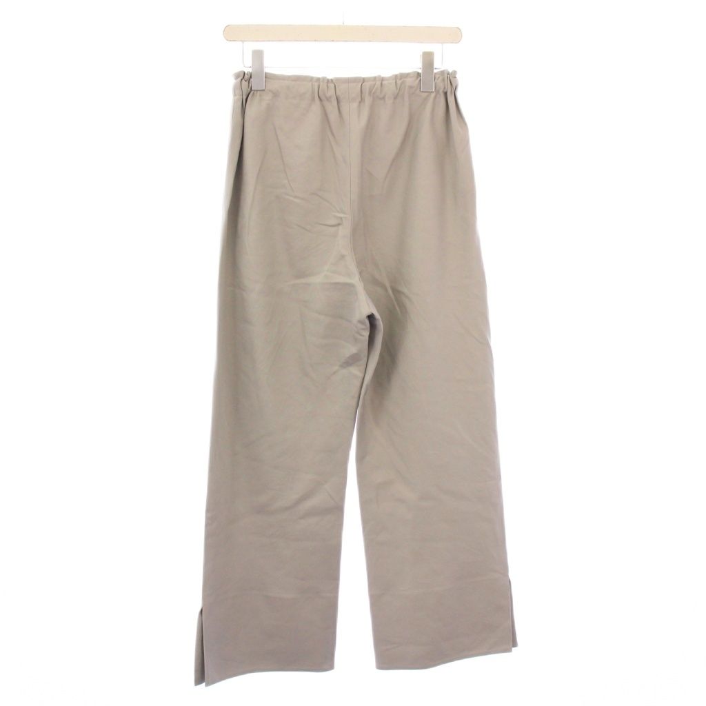 ブラミンク BLAMINK 23 SS コットンリネンドロストパンツ ワイド スラックス イージー ウエストゴム ワン 無地 36 グレー 7914 299 0320 BB