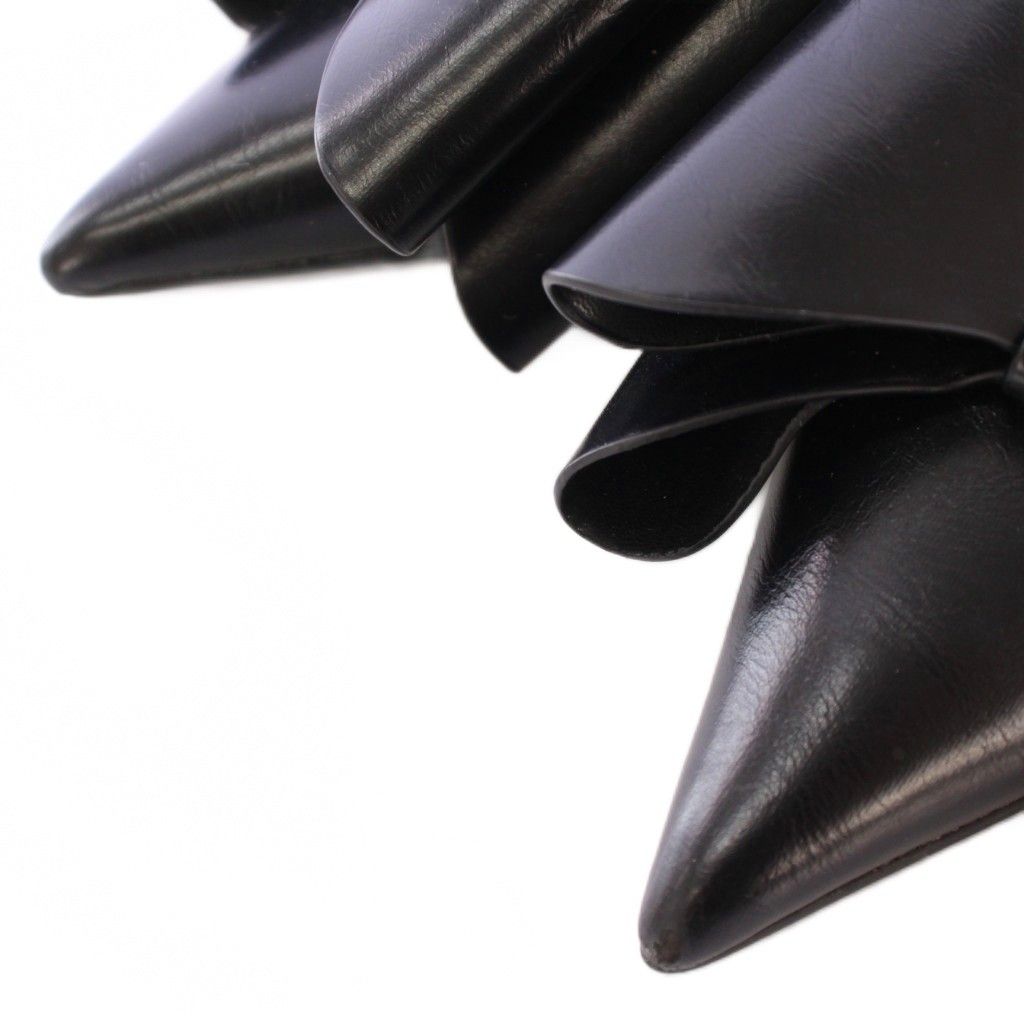 スナイデル SNIDEL ダブルリボンパンプス ストラップ ポインテッドトゥ