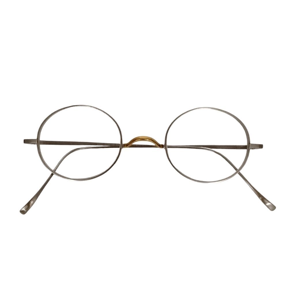 金子眼鏡 型番 KMG 03 K 18 YG 一山 メガネ シルバー ゴールド サイズ 46 24 148 52973