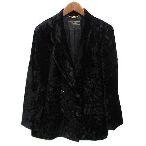 レリアン Leilian ドーメル DORMEUIL ベロア ダブル テーラード