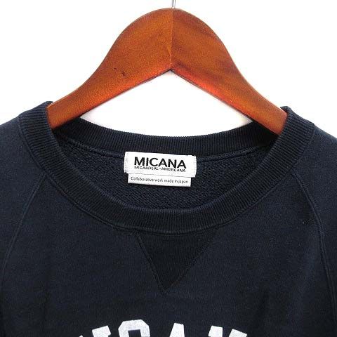 マイカーナ MICANA カレッジ カフェ ロゴ スウェット 長袖 トレーナー