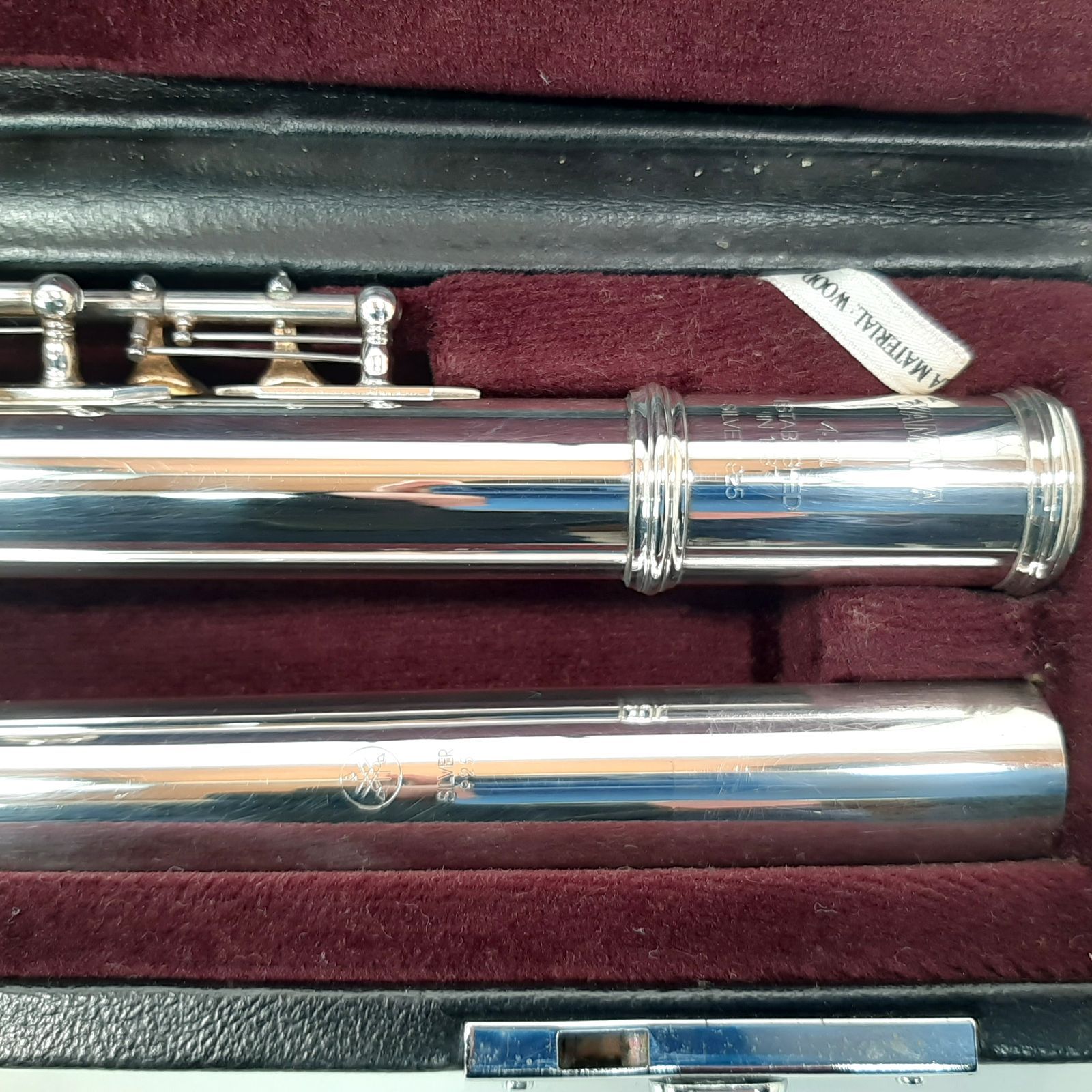 YAMAHA フルート YFL-411 管体銀製 ハードケース・ソフトケース付き