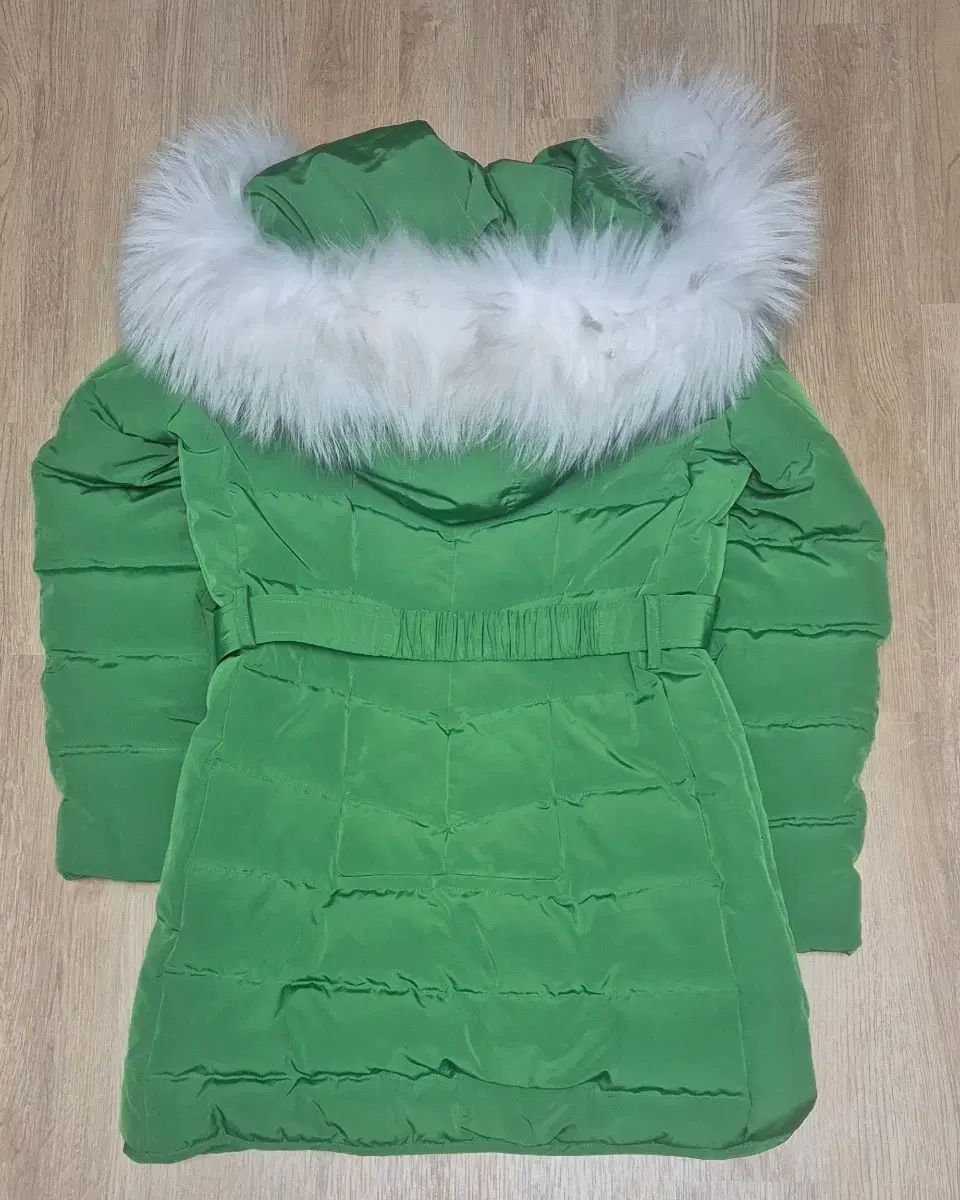 JS ストア New York グリーン ファー フー WHO ダウン コート kate
