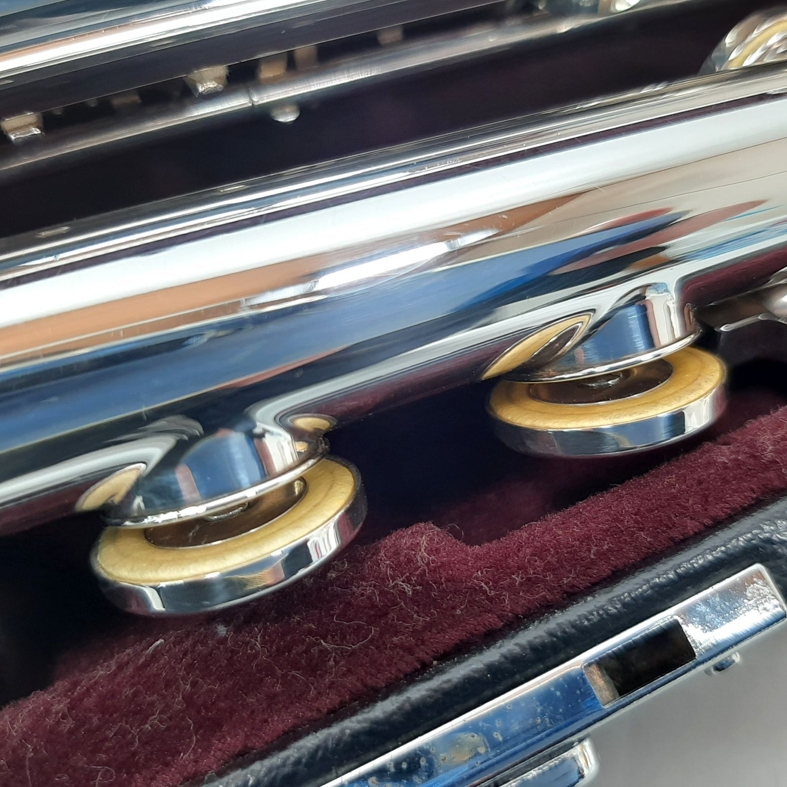 YAMAHA フルート YFL-411 管体銀製 ハードケース・ソフトケース付き