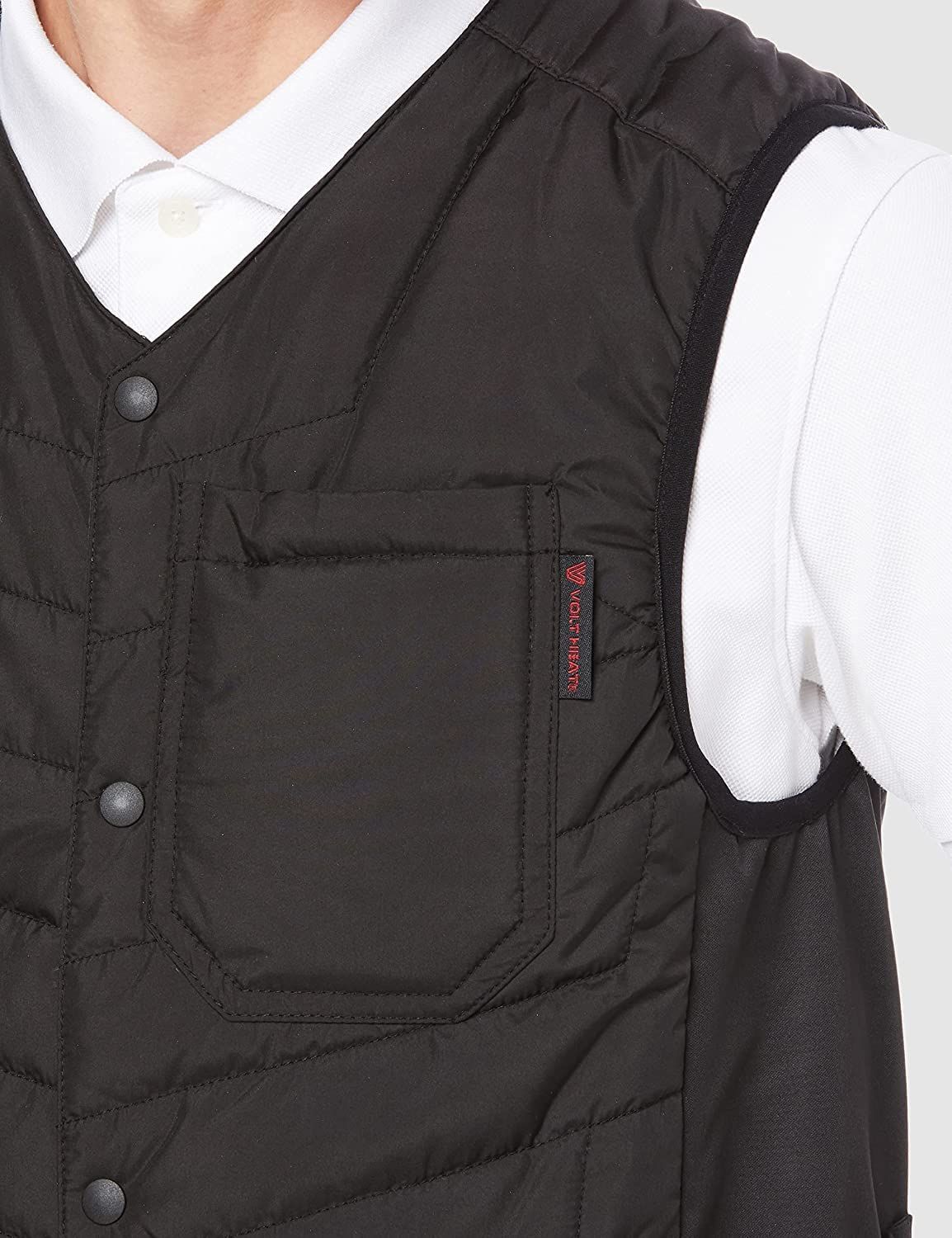  ボルトヒート 電熱ベスト Vネック インナー向け 保温 アルミプリント 防風 3段階温度調整 防寒対策 屋外作業 通勤 通学 服 バッテリー グラディエーター G 8069 ブラック L その他 時計