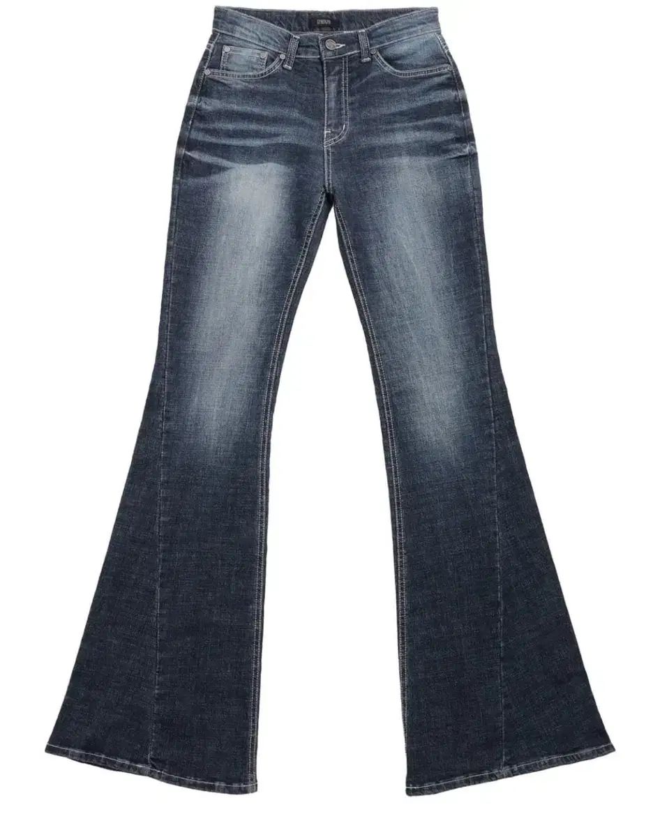 シージーン キャットウォッシュ デニムパンツ ブルー M