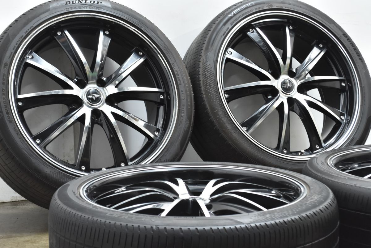 ホイールのみ販売 ドルフレン 20 in 8 5 J 38 PCD 114 3 ダンロップヴューロ VE 304 245 40 R アルファード ヴェルファイア ハリアー