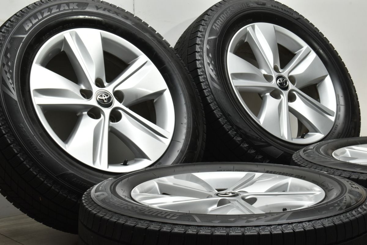 バリ溝 トヨタ 60 ハリアー エレガンス 17 in 7 J 39 PCD 114 3 ブリヂストン ブリザック VRX 225 65 R RAV 4 ヴァンガード 流用
