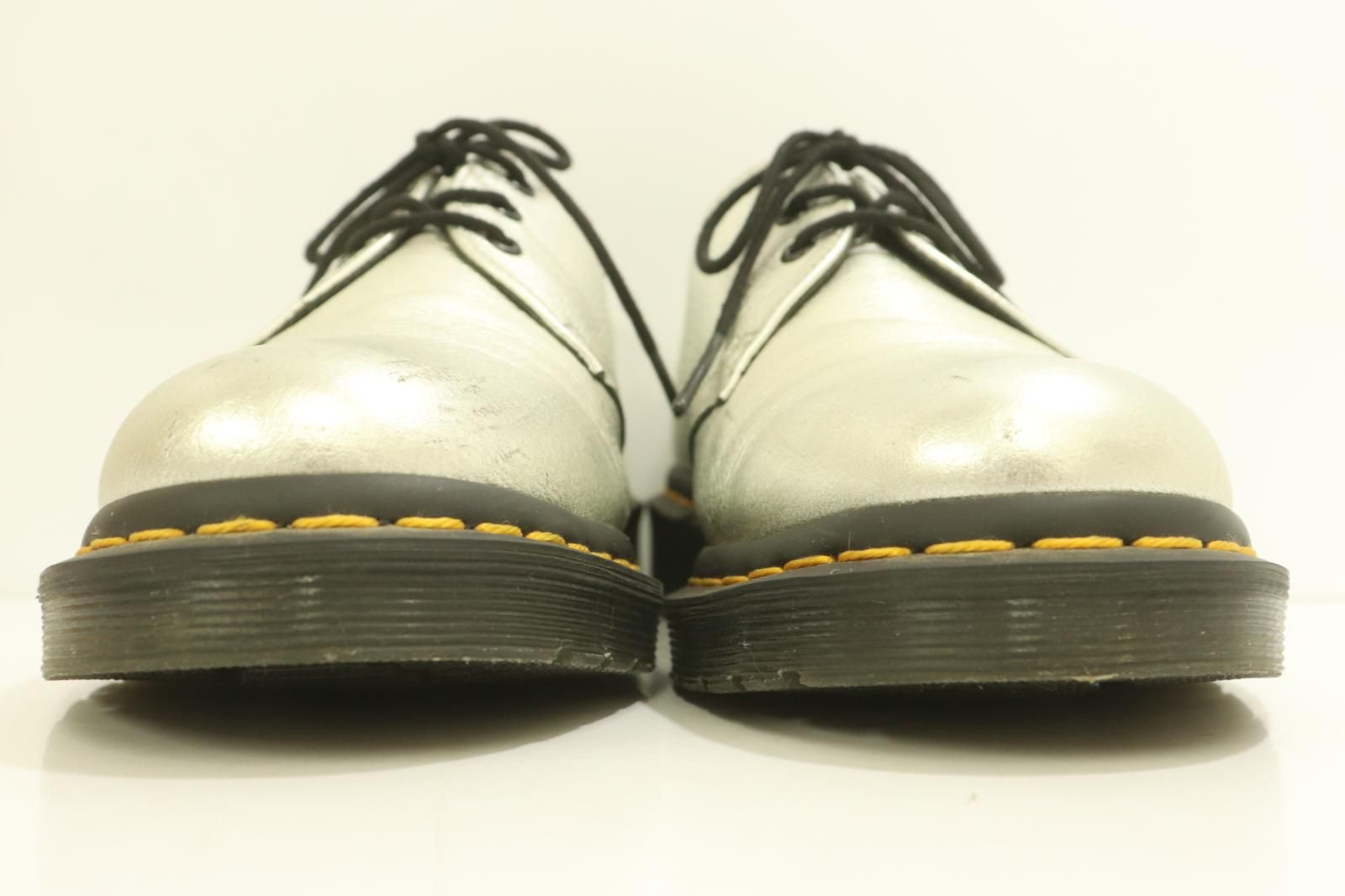 DR.MARTENS レディースシューズ EU 39 銀 シルバー 無地 1461 MET