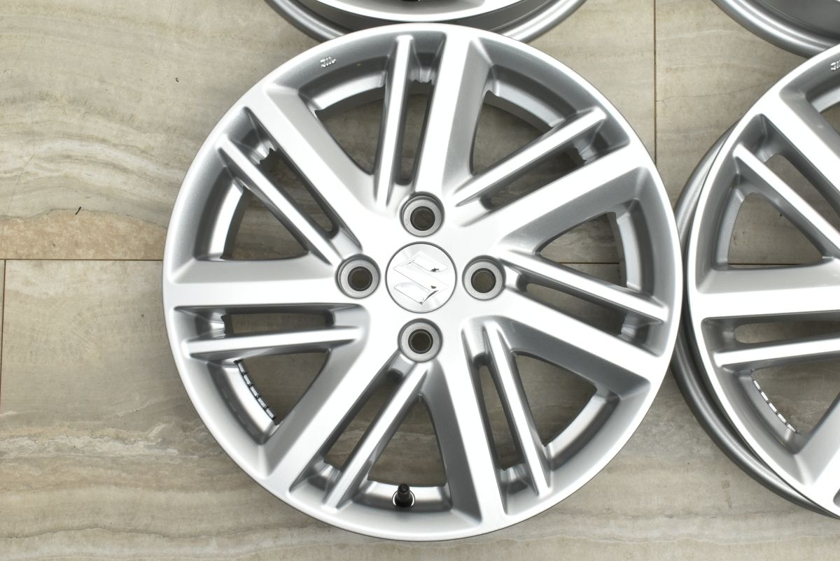 スズキ ソリオ 純正 15インチ 5j オフセット45 4穴 PCD100 4本 新車外し品】スズキ ソリオ 純正 15in 5J +45 PCD100 4本セット