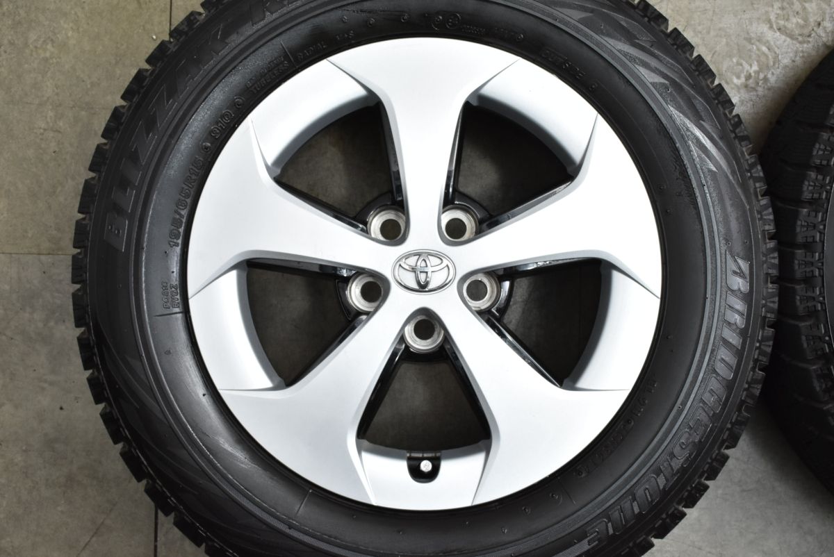  ノーマル戻しにも トヨタ 30 プリウス 15 in 6 J 45 PCD 100 ブリヂストン ブリザック レボGZ 195 65 R ホイールのみ 交換用 15インチ タイヤ ホイールセット