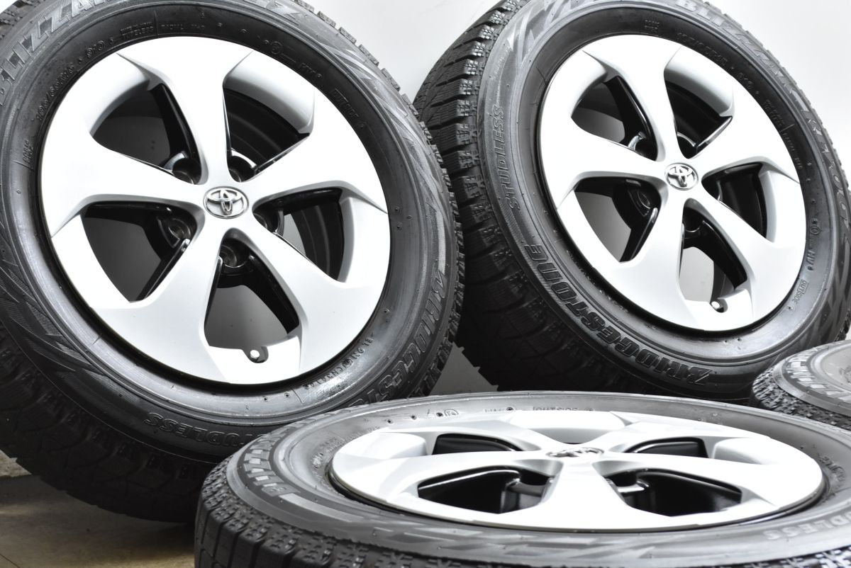 ノーマル戻しにも トヨタ 30 プリウス 15 in 6 J 45 PCD 100 ブリヂストン ブリザック レボGZ 195 65 R ホイールのみ 交換用