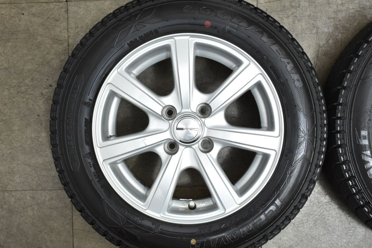 バリ溝品 PRD 14 in 5 J 38 PCD 100 グッドイヤー アイスナビ6 165 70 R ヴィッツ ポルテ スペイド パッソ アクア デミオ スイフト