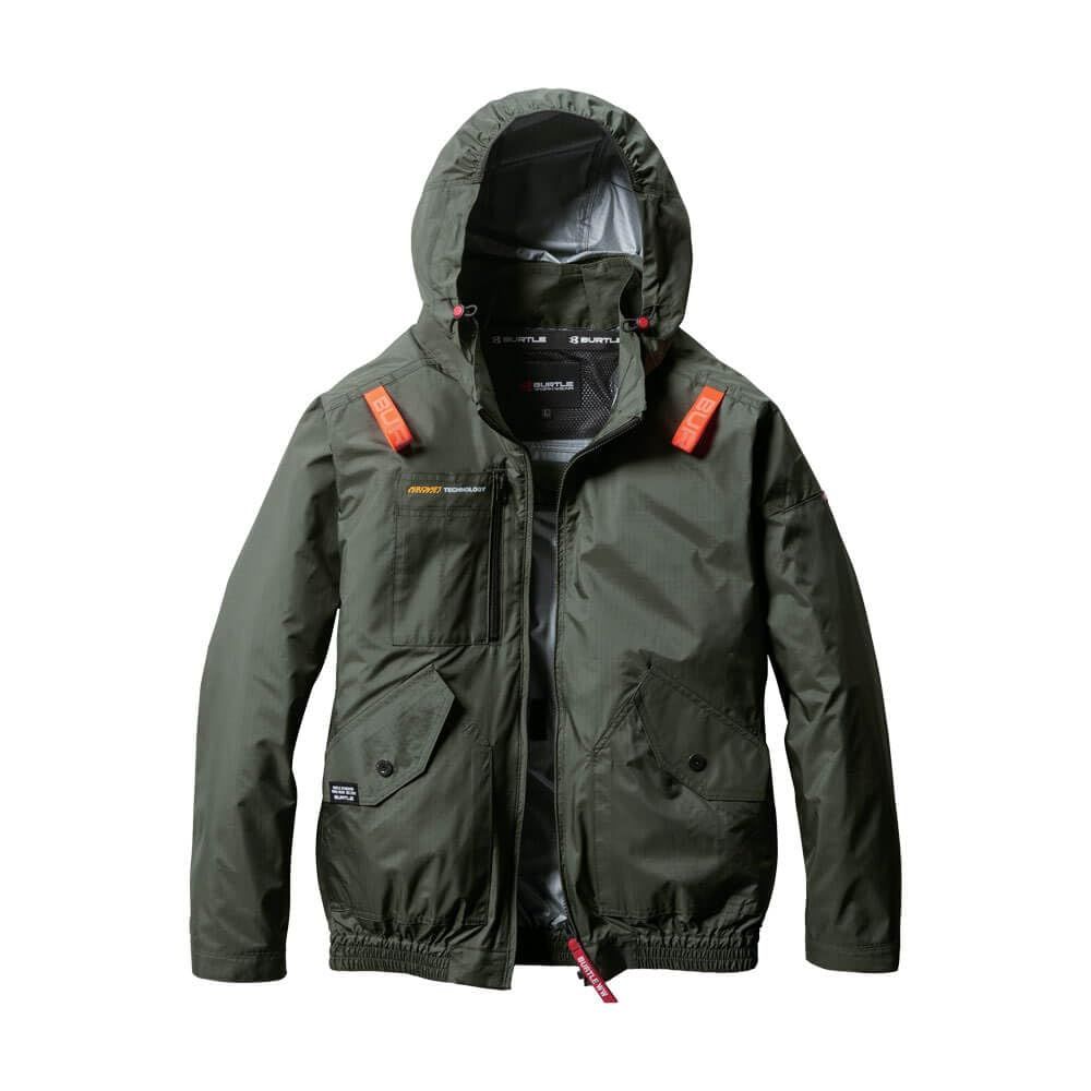 BURTLE バートル エアークラフト 長袖 ブルゾン ファンなし AC 2071 S 14ミルスグリーン