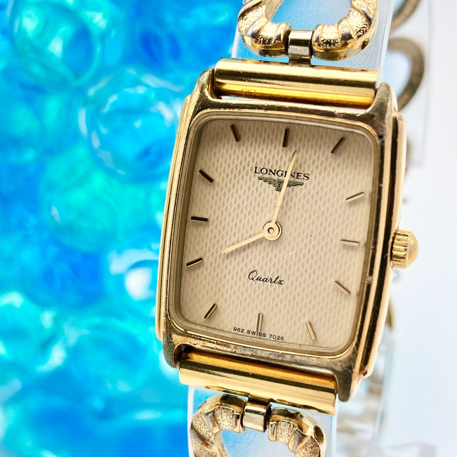 中古】ロンジン LONGINES レディース 腕時計 クォーツ スクエア