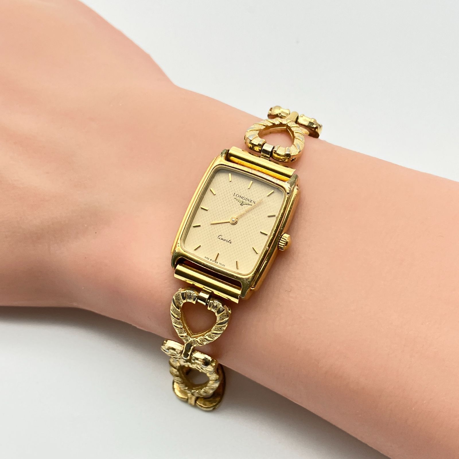 中古】ロンジン LONGINES レディース 腕時計 クォーツ スクエア